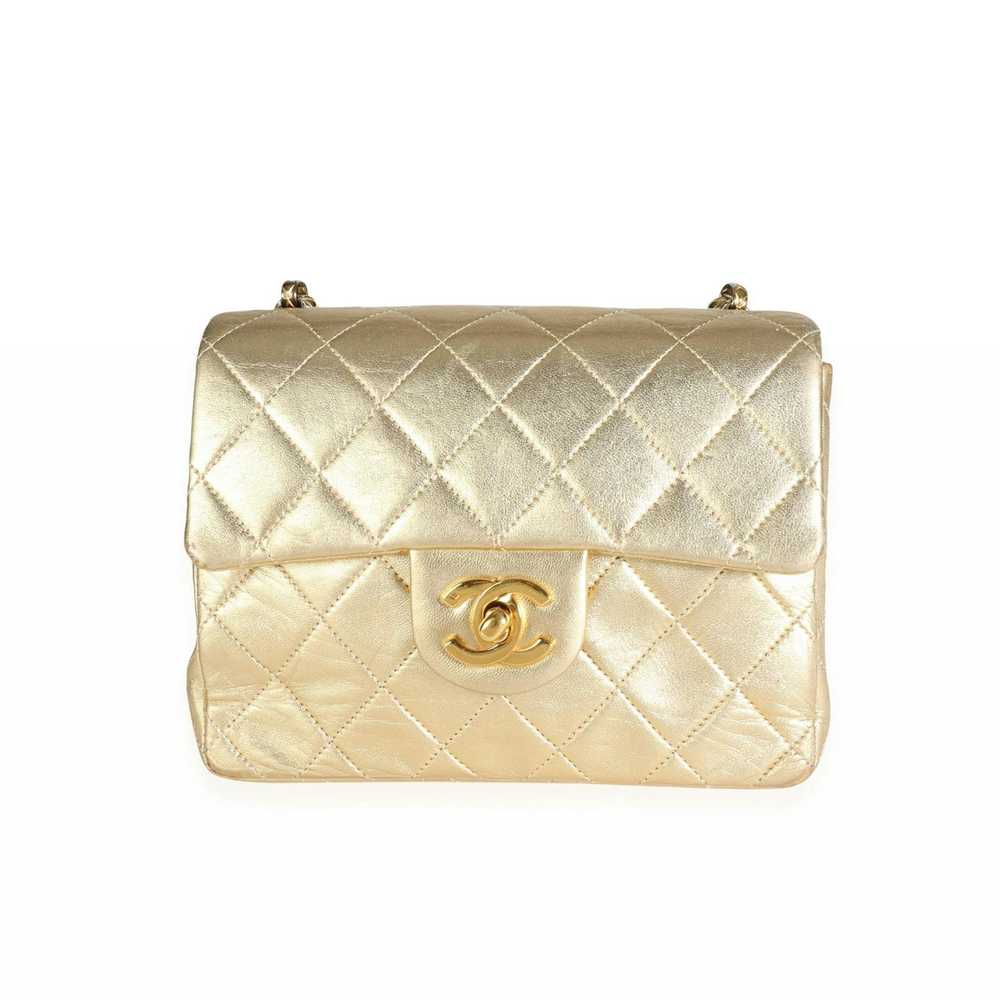 Chanel Chanel Vintage Gold Quilted Lambskin Mini … - image 1