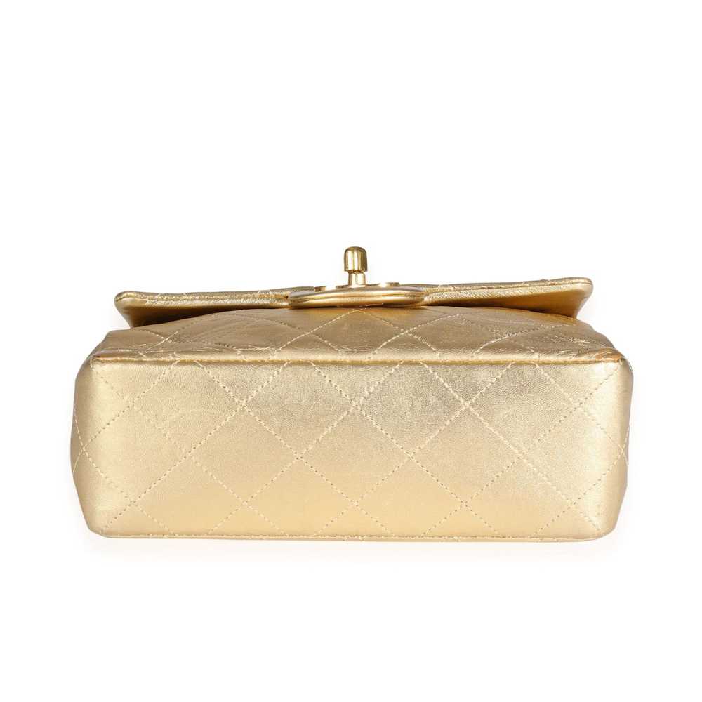 Chanel Chanel Vintage Gold Quilted Lambskin Mini … - image 5