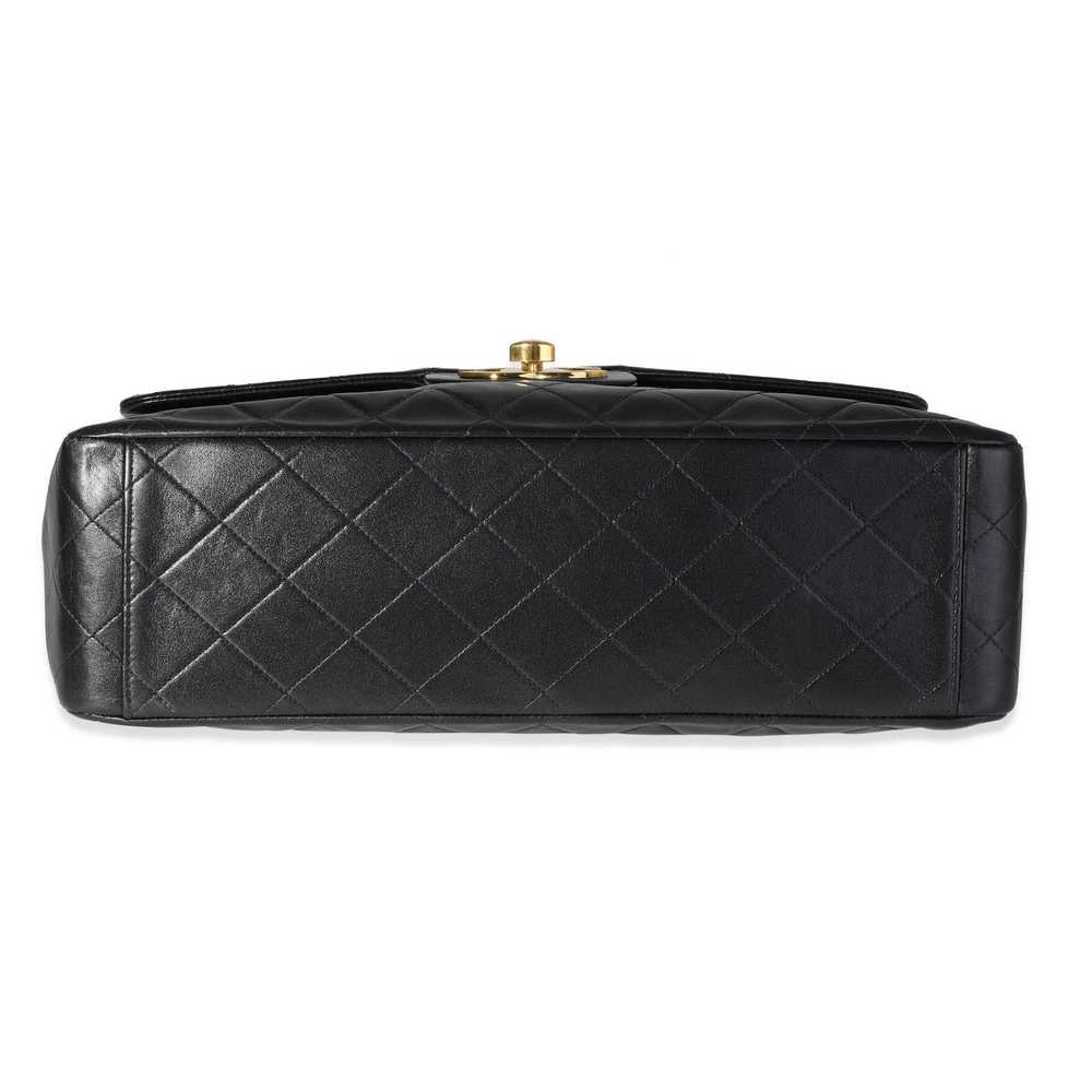 Chanel Chanel Vintage Black Quilted Lambskin XL F… - image 5