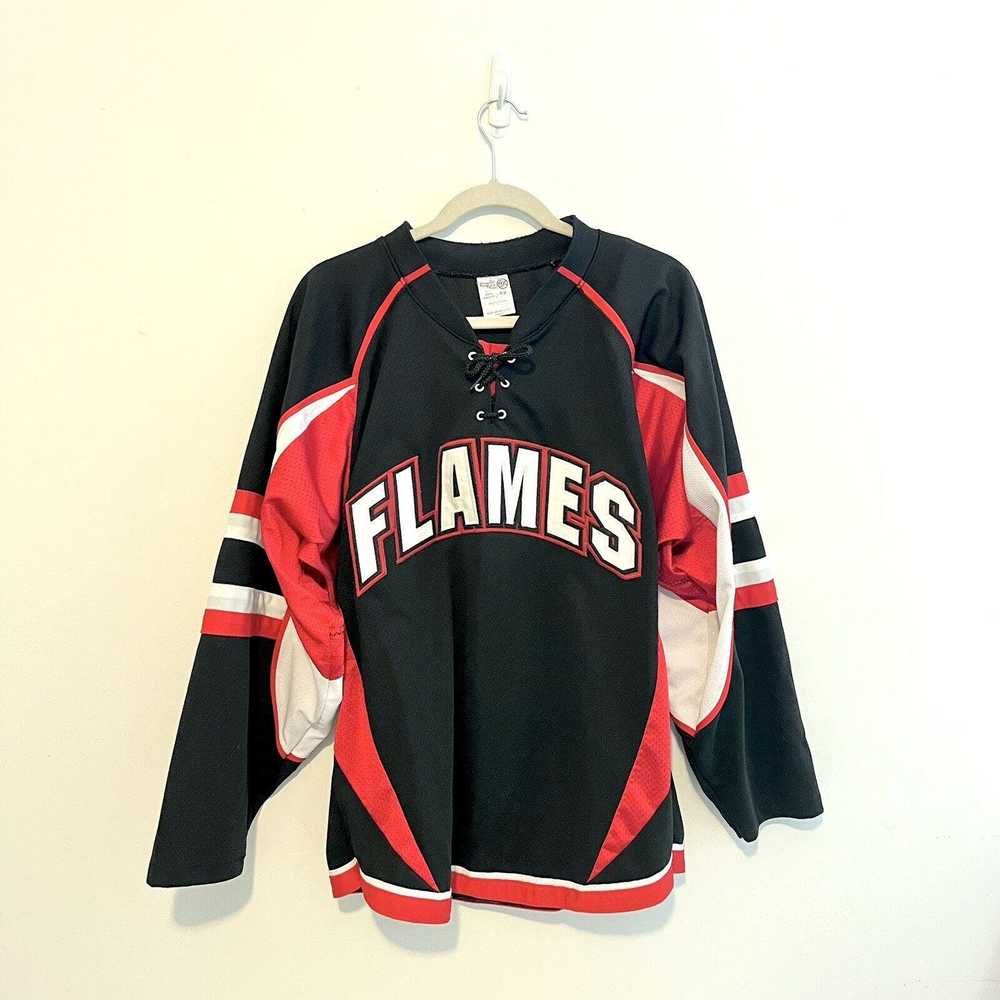 NHL × Vintage 1990s Calgary Flames #6 Athletic Kn… - image 1