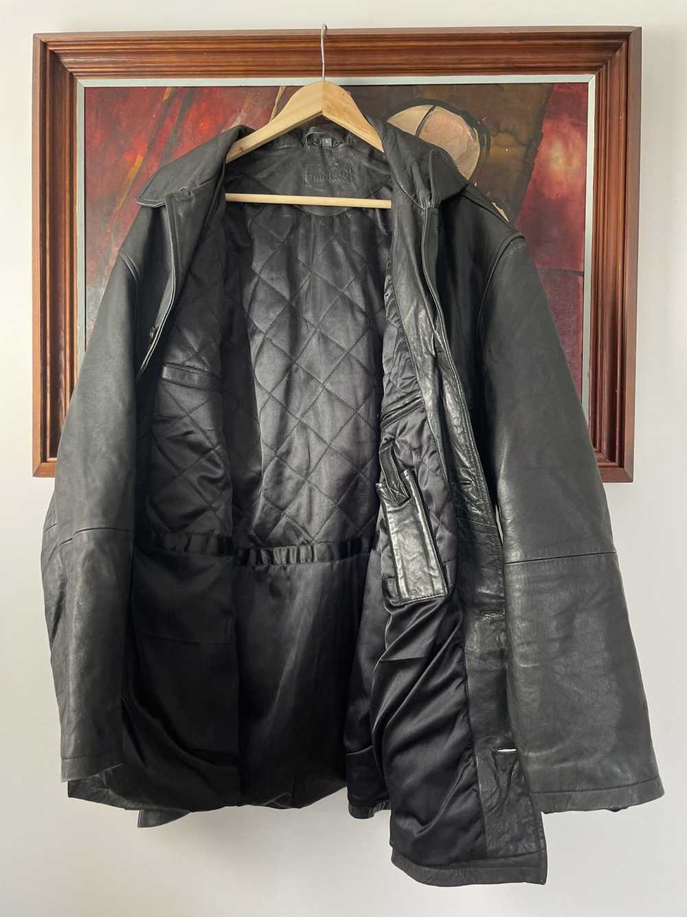 Leather × Leather Jacket × Vintage Vintage Genuin… - image 2