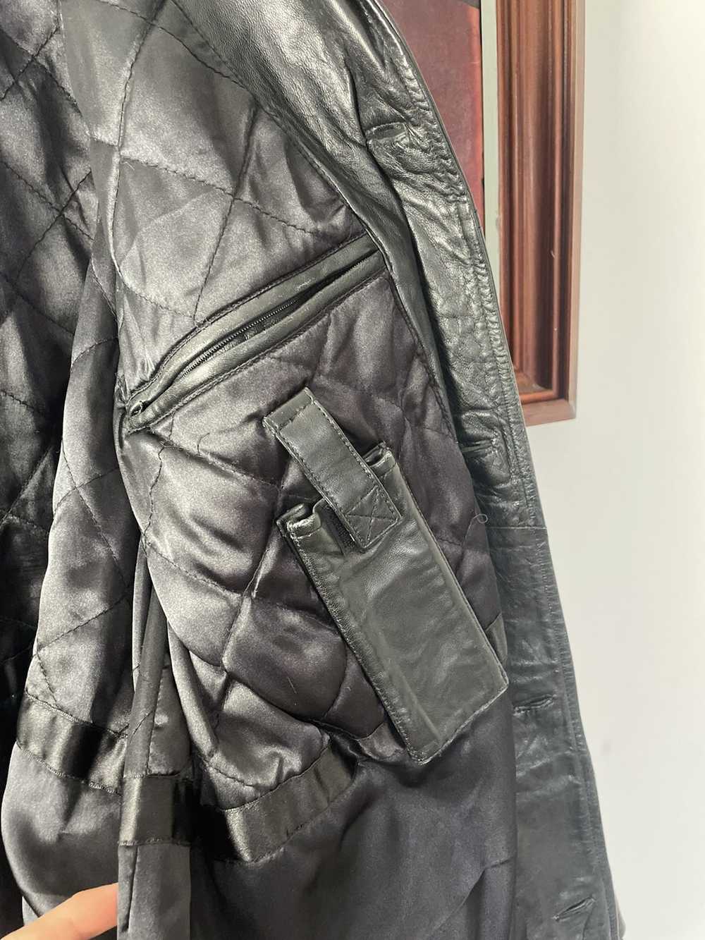 Leather × Leather Jacket × Vintage Vintage Genuin… - image 4