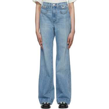 RE/DONE RE/DONE Hight Waist Wide-Leg Blue Jeans | 