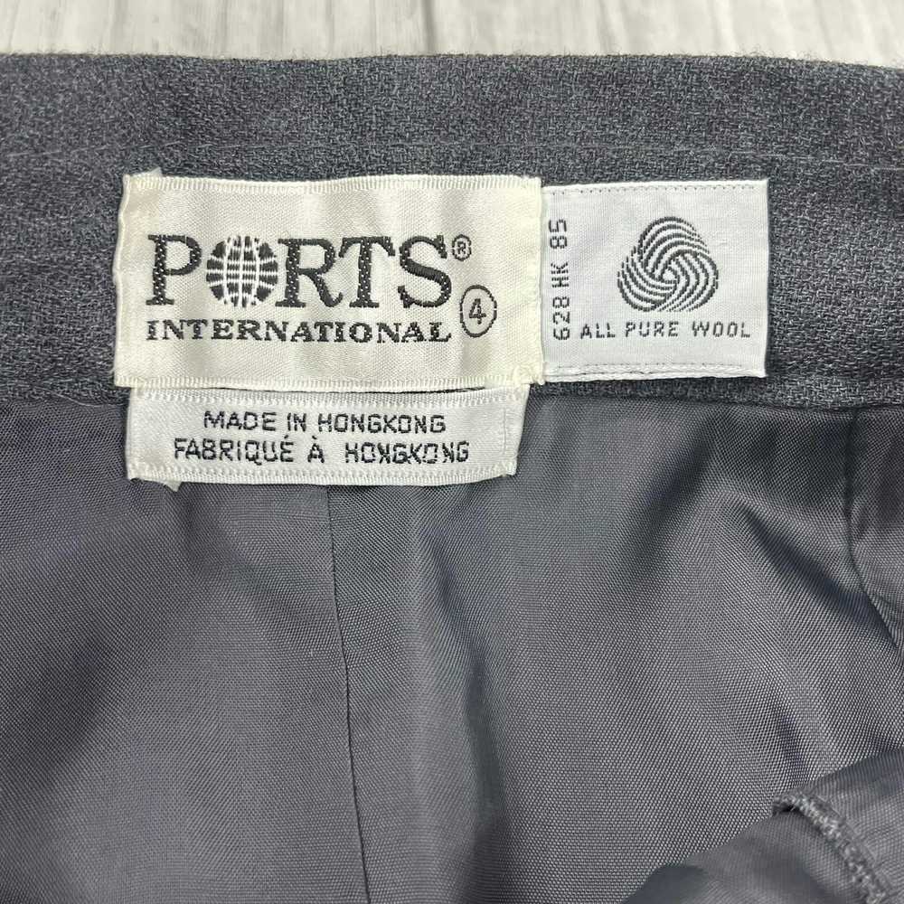 Vintage Ports International Gray Lined Pure Wool … - image 6