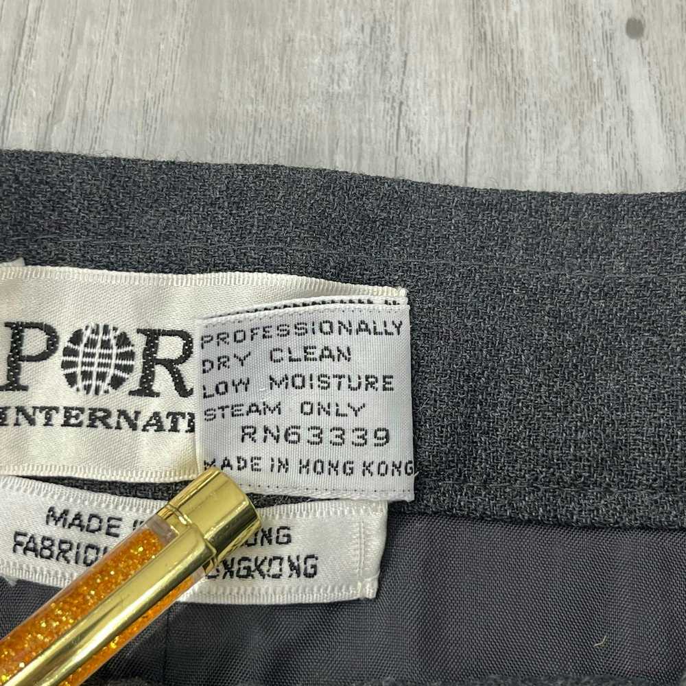 Vintage Ports International Gray Lined Pure Wool … - image 7