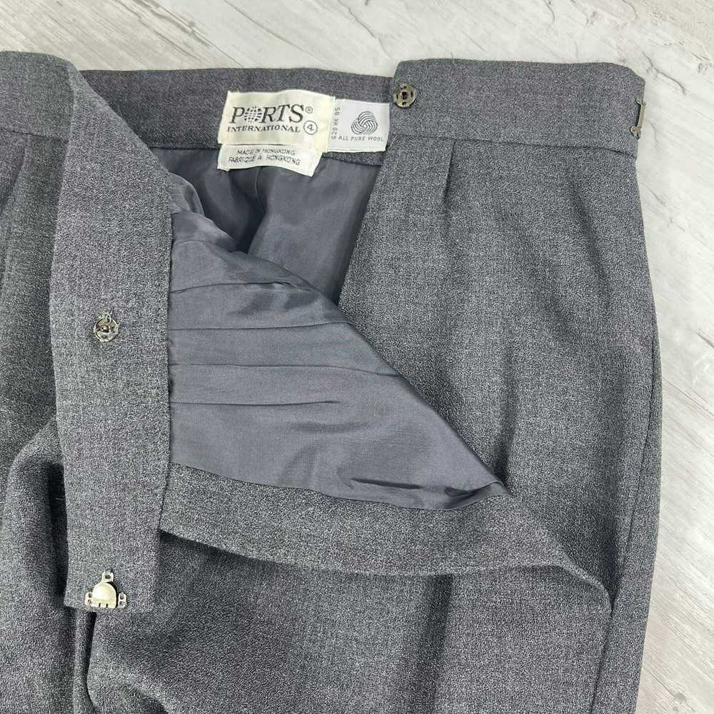 Vintage Ports International Gray Lined Pure Wool … - image 8