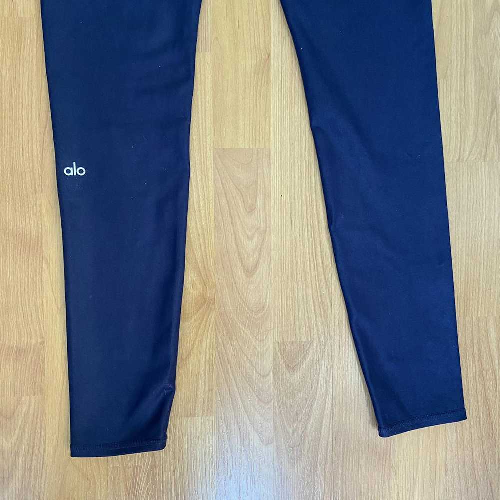 Alo Alo Women’s Logo Full Length Navy Blue Leggin… - image 5