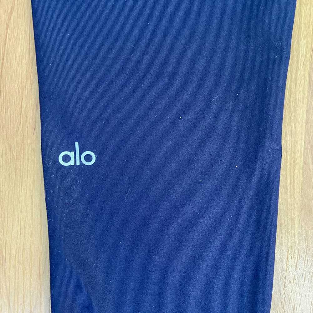 Alo Alo Women’s Logo Full Length Navy Blue Leggin… - image 6