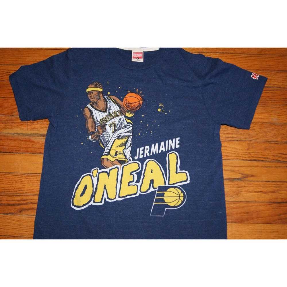 Homage Indiana Pacers Jermaine O’Neal Blue T-Shir… - image 2