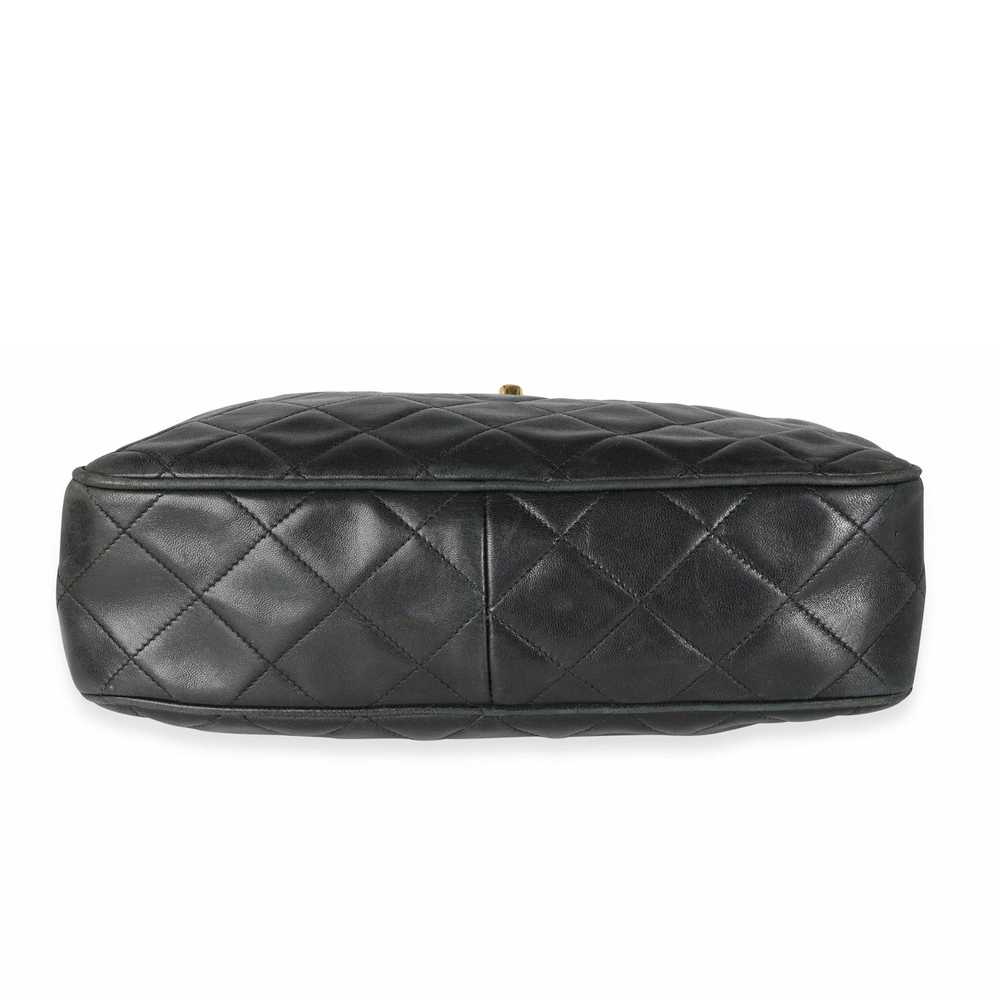 Chanel Chanel Vintage Black Quilted Lambskin Came… - image 5