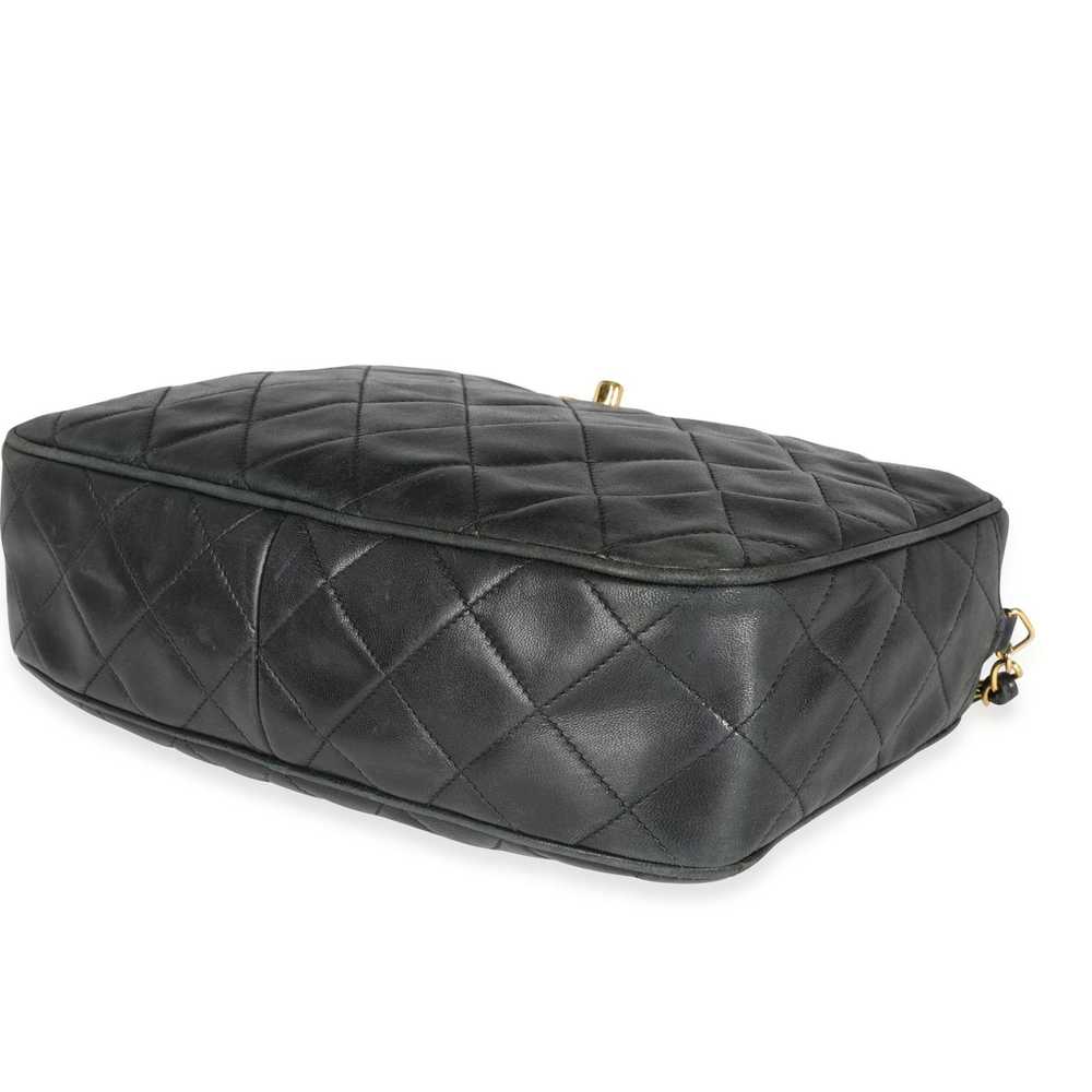 Chanel Chanel Vintage Black Quilted Lambskin Came… - image 6