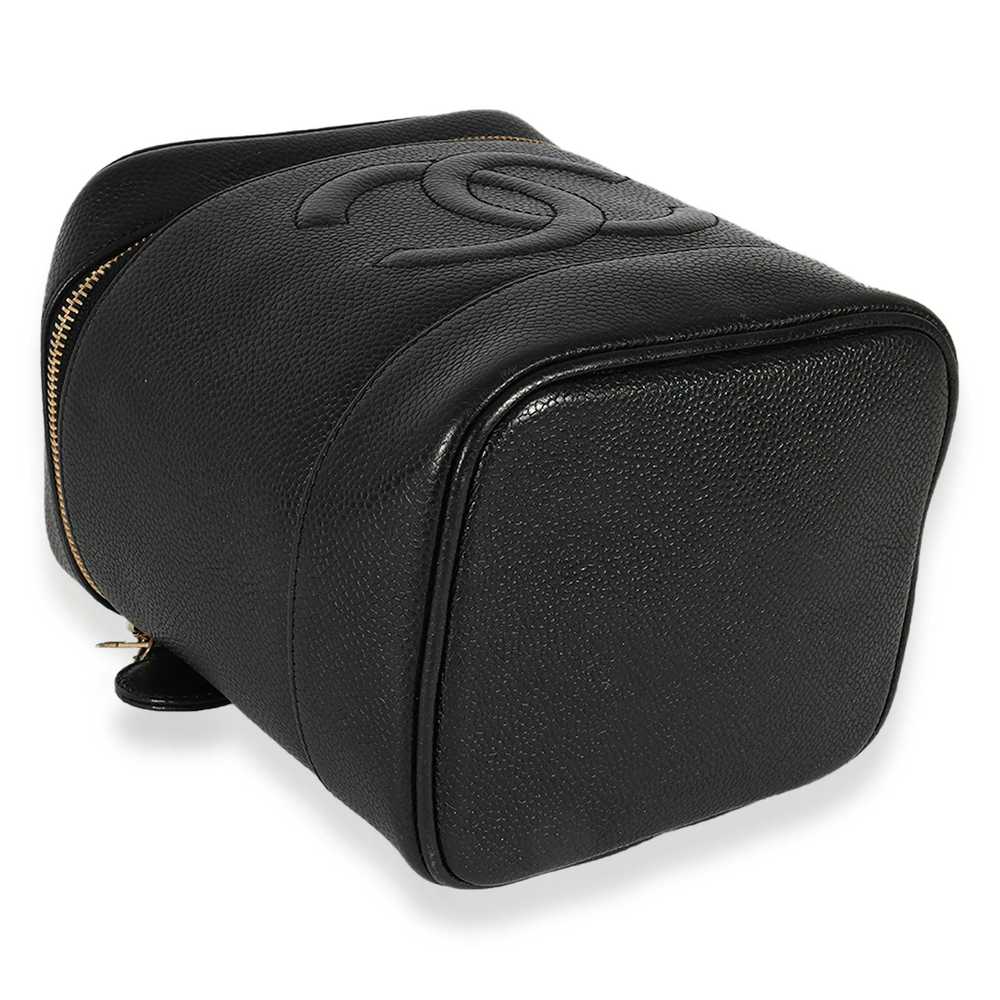 Chanel Chanel Vintage Black Caviar CC Vanity Case - image 6