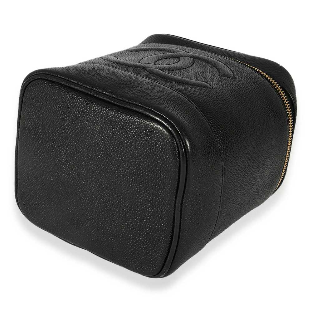 Chanel Chanel Vintage Black Caviar CC Vanity Case - image 7