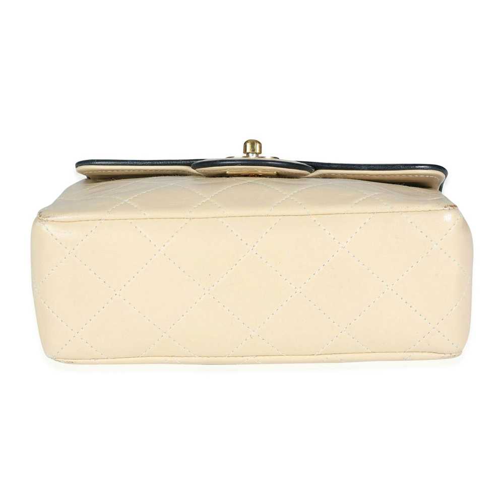 Chanel Chanel Vintage Beige Quilted Lambskin Mini… - image 5