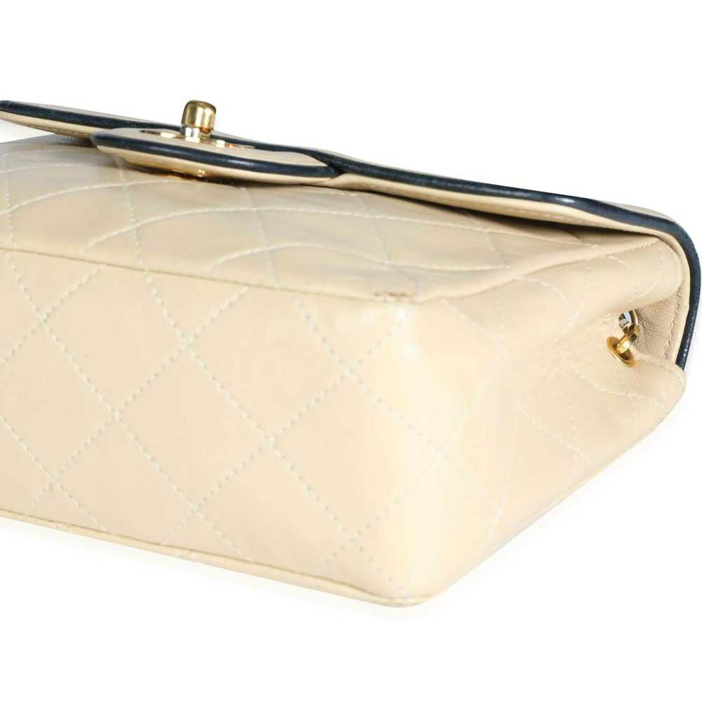 Chanel Chanel Vintage Beige Quilted Lambskin Mini… - image 7