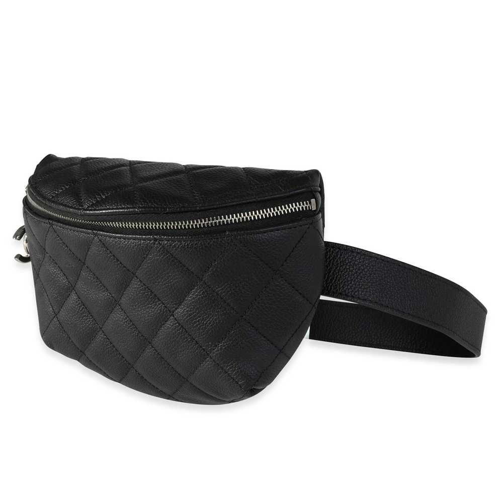 Chanel Chanel Uniform Black Quilted Caviar Waist … - image 2