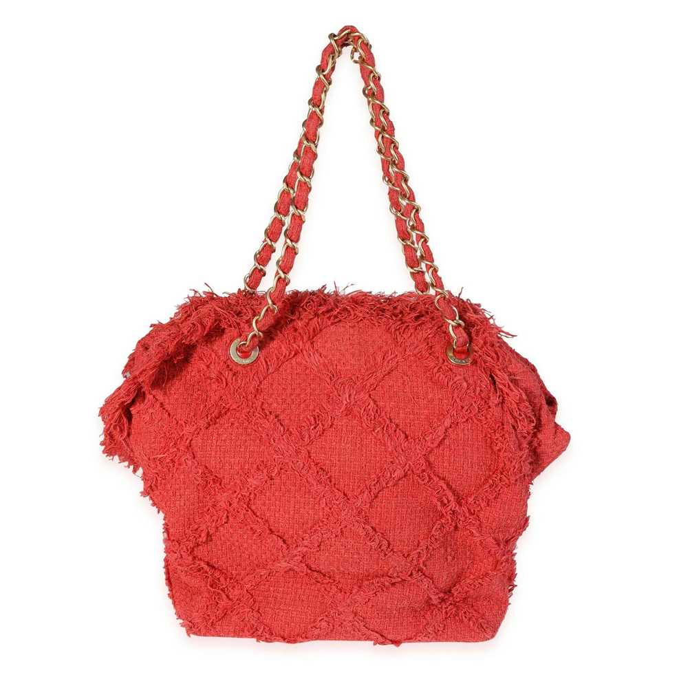 Chanel Chanel Red Tweed Nature CC Tote - image 3