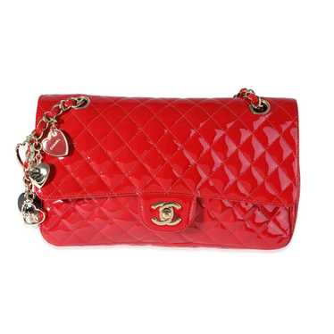 Chanel Chanel Red Quilted Patent Leather Valentine