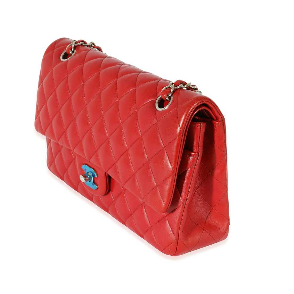 Chanel Chanel Red Quilted Lambskin Medium Classic… - image 2