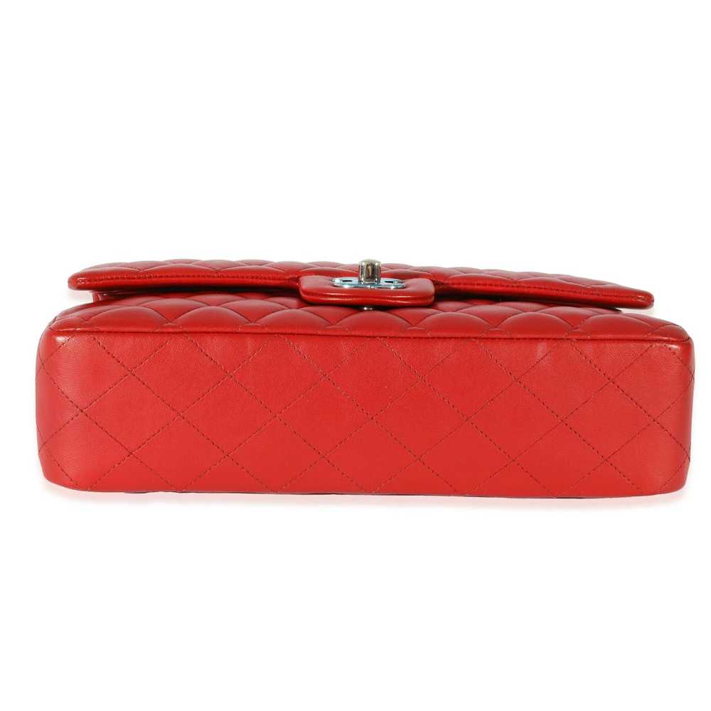 Chanel Chanel Red Quilted Lambskin Medium Classic… - image 5