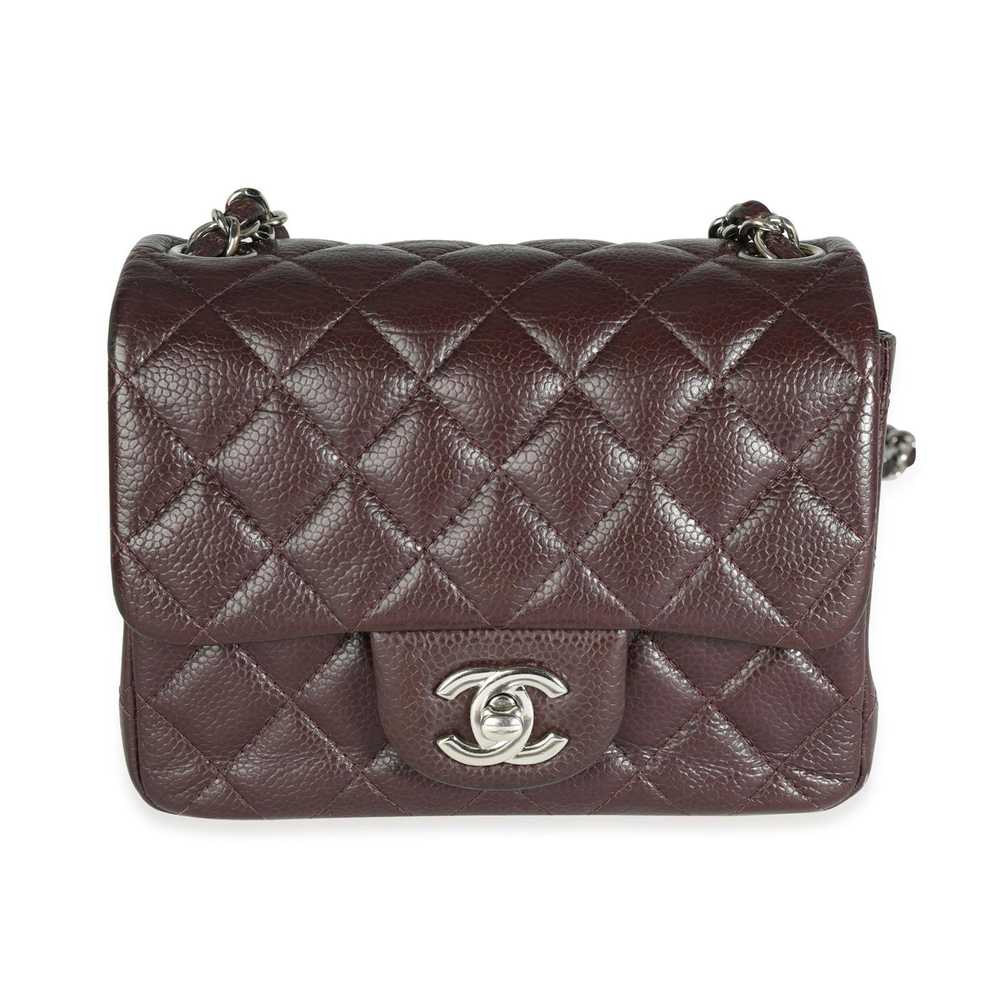Chanel Chanel Raisin Caviar Quilted Classic Squar… - image 1
