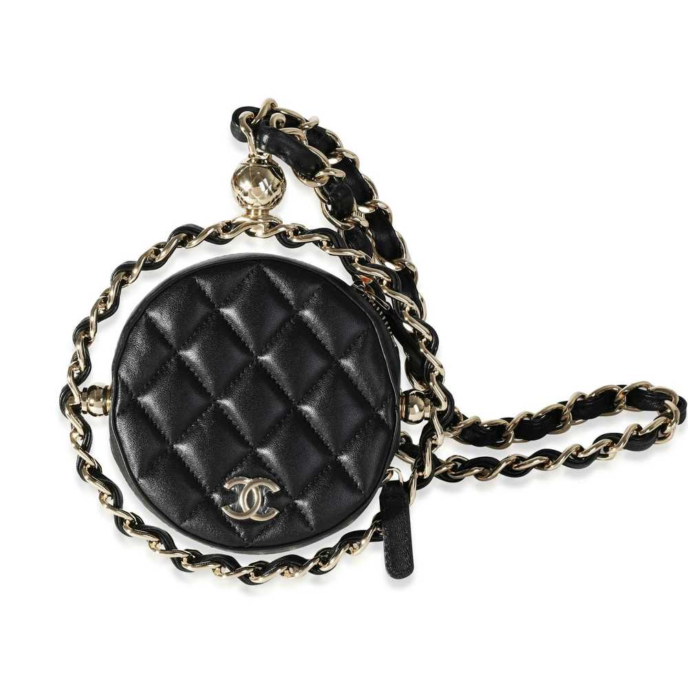 Chanel Chanel Quilted Lambskin Clutch with Chain - image 3
