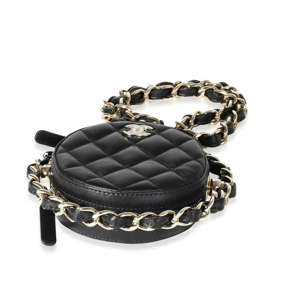 Chanel Chanel Quilted Lambskin Clutch with Chain - image 5