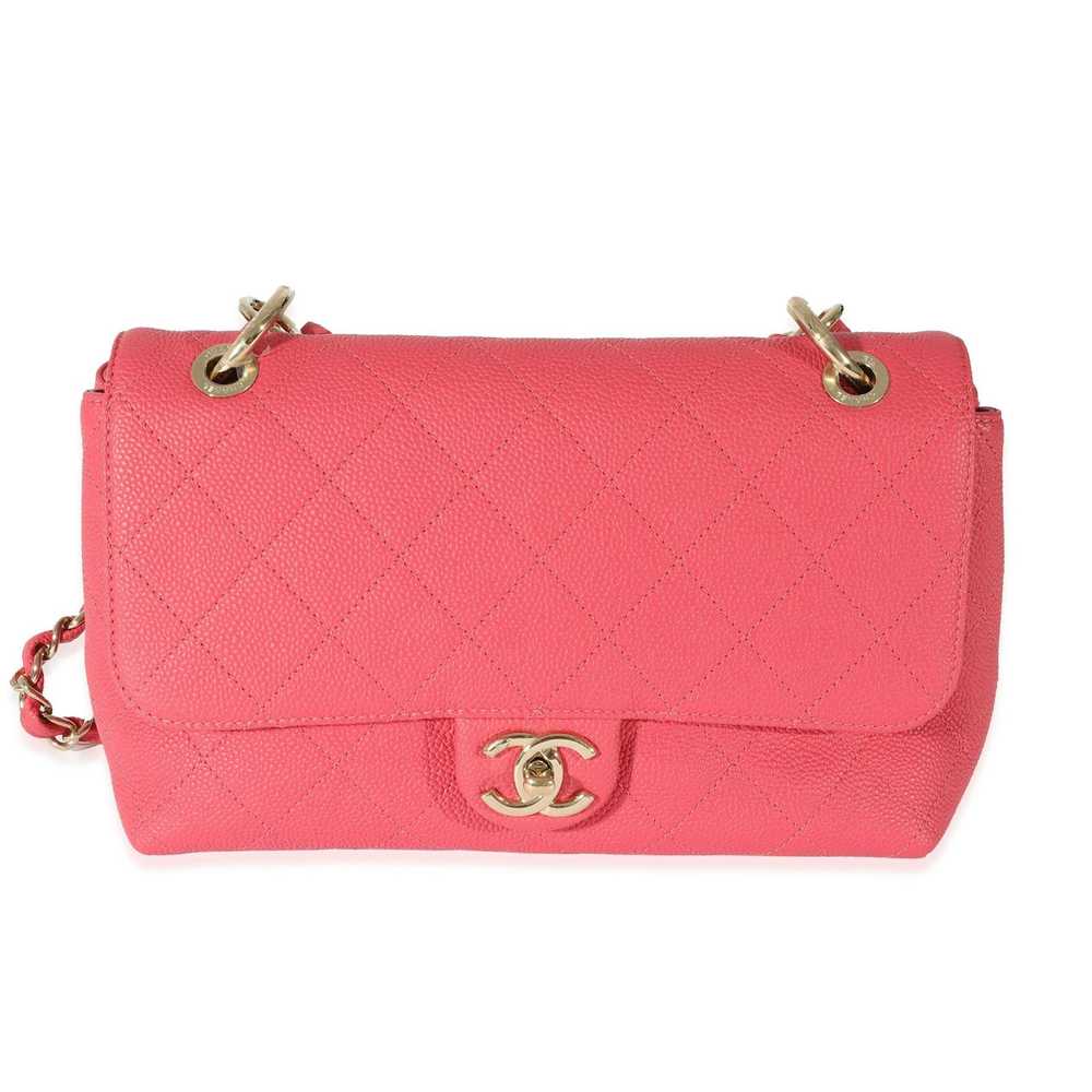 Chanel Chanel Pink Caviar Medium City Walk Flap Bag - Gem