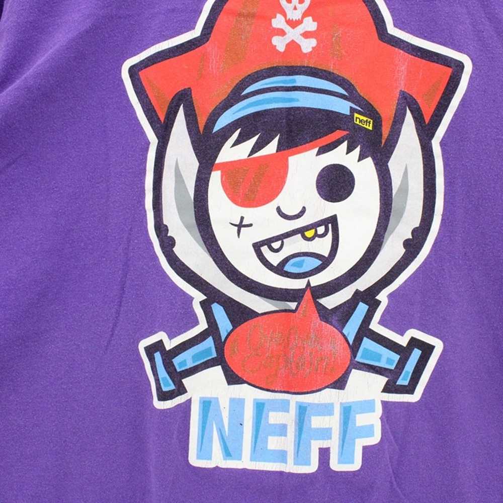 Vintage NEFF Shirt Tee Mens Purple Big Pirate Gra… - image 4