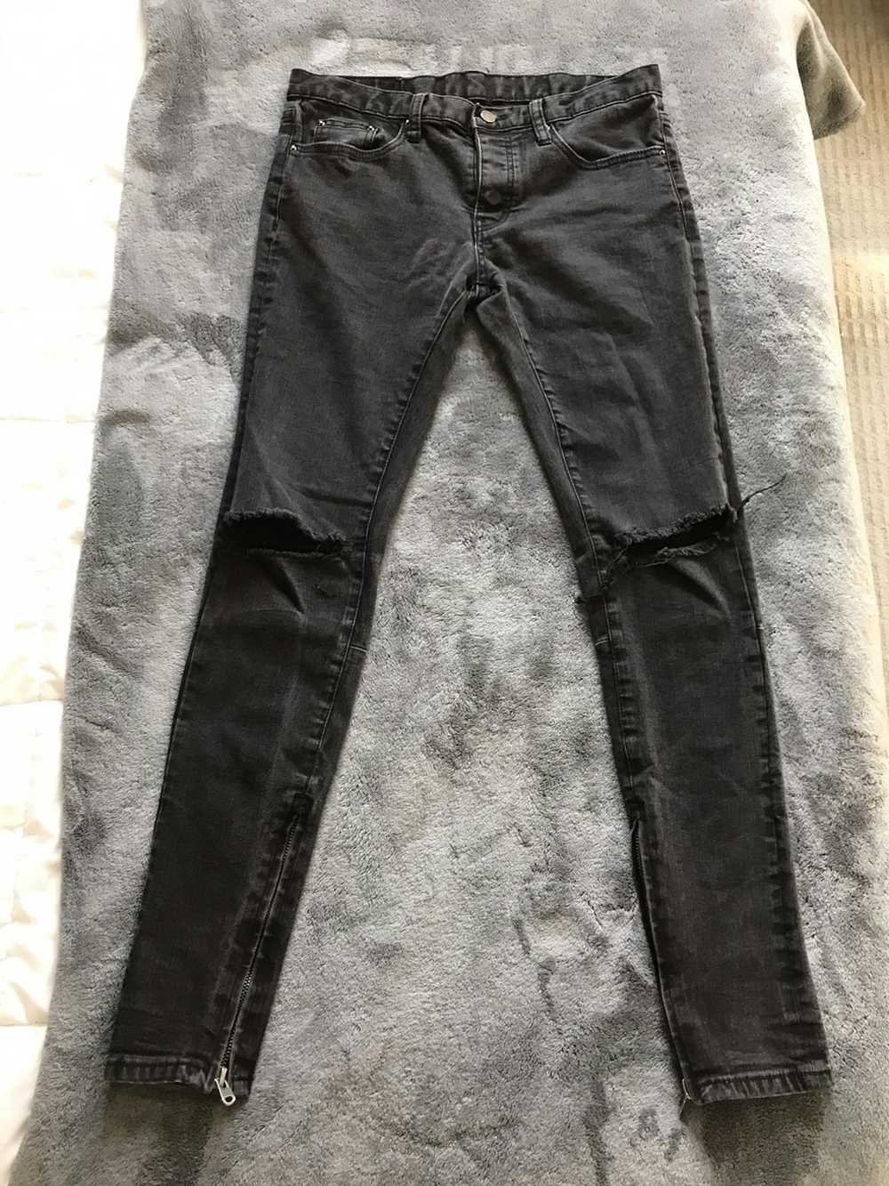 MNML MNML zipper jeans pants size 31 denim - image 2