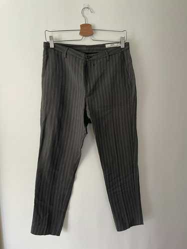 Pinstripe Grey Wide Leg Trouser | Abba – motelrocks.com