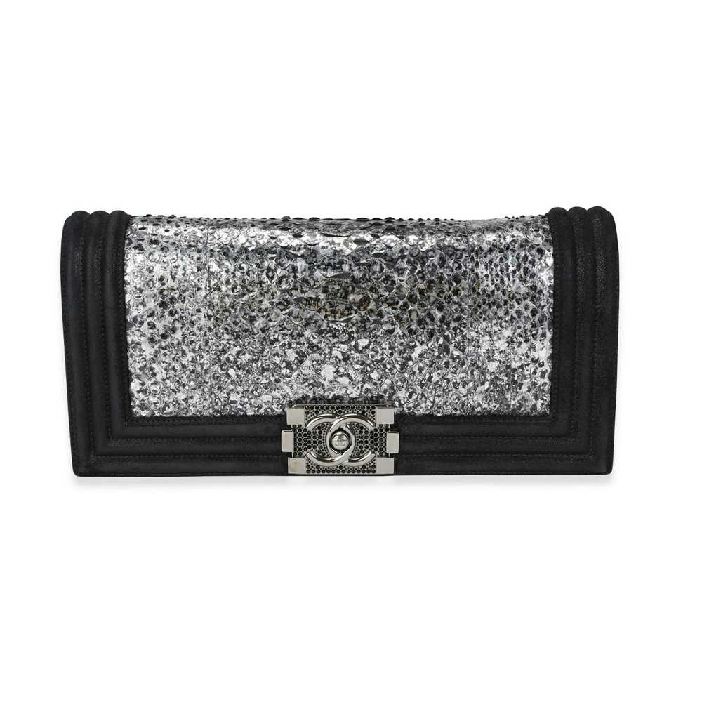 Chanel Chanel Metallic Python & Black Suede Cryst… - image 1