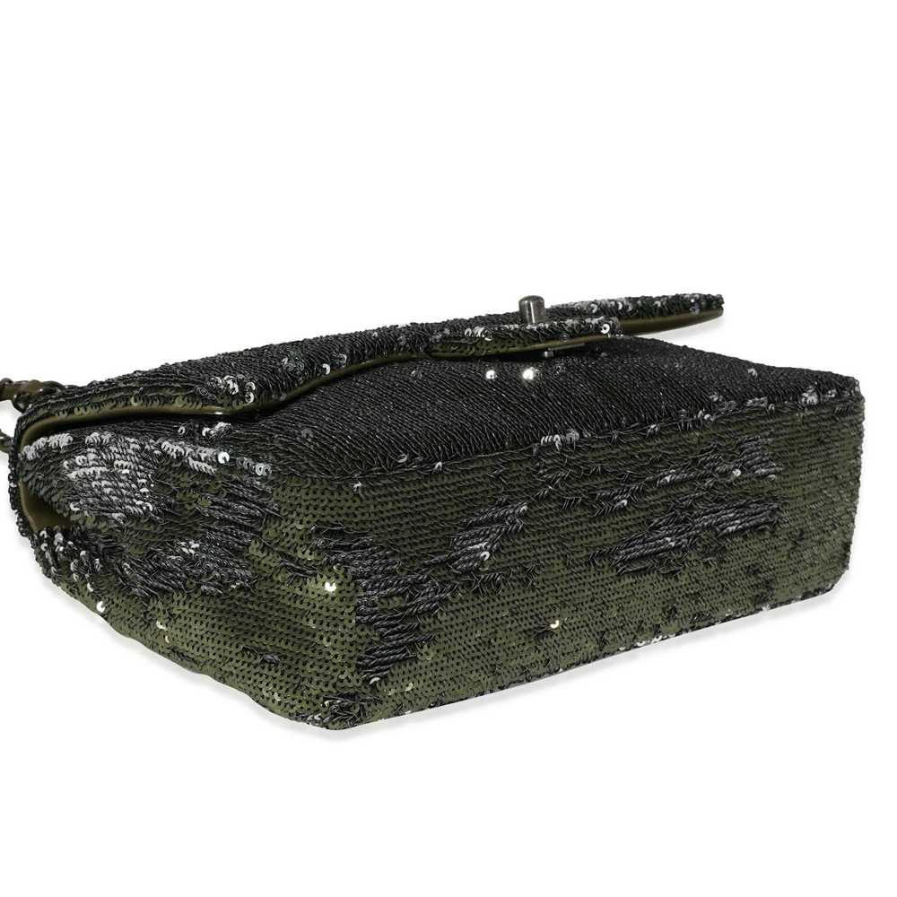 Chanel Chanel Olive Green Sequin Coco Cuba Single… - image 3