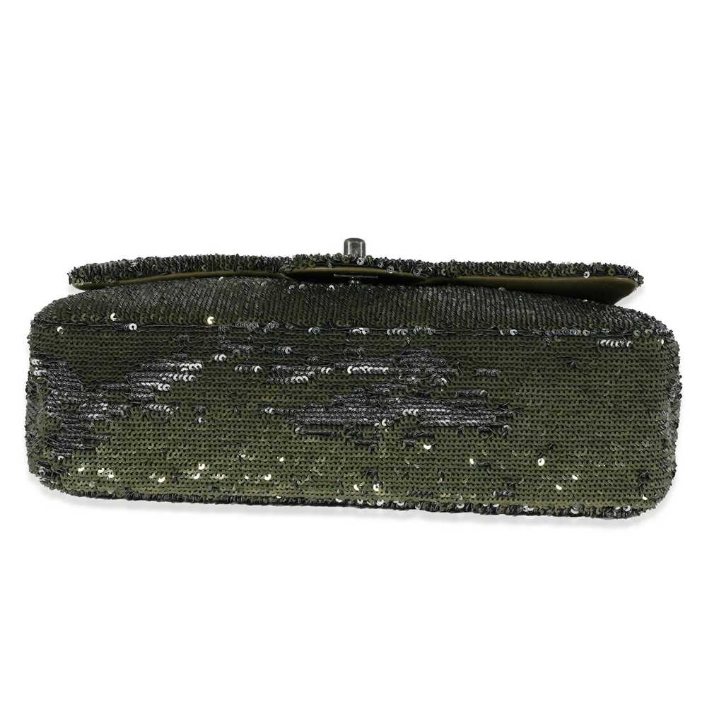 Chanel Chanel Olive Green Sequin Coco Cuba Single… - image 7