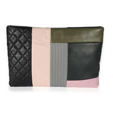 Chanel Chanel Olive & Multicolor Lambskin Patchwo… - image 1