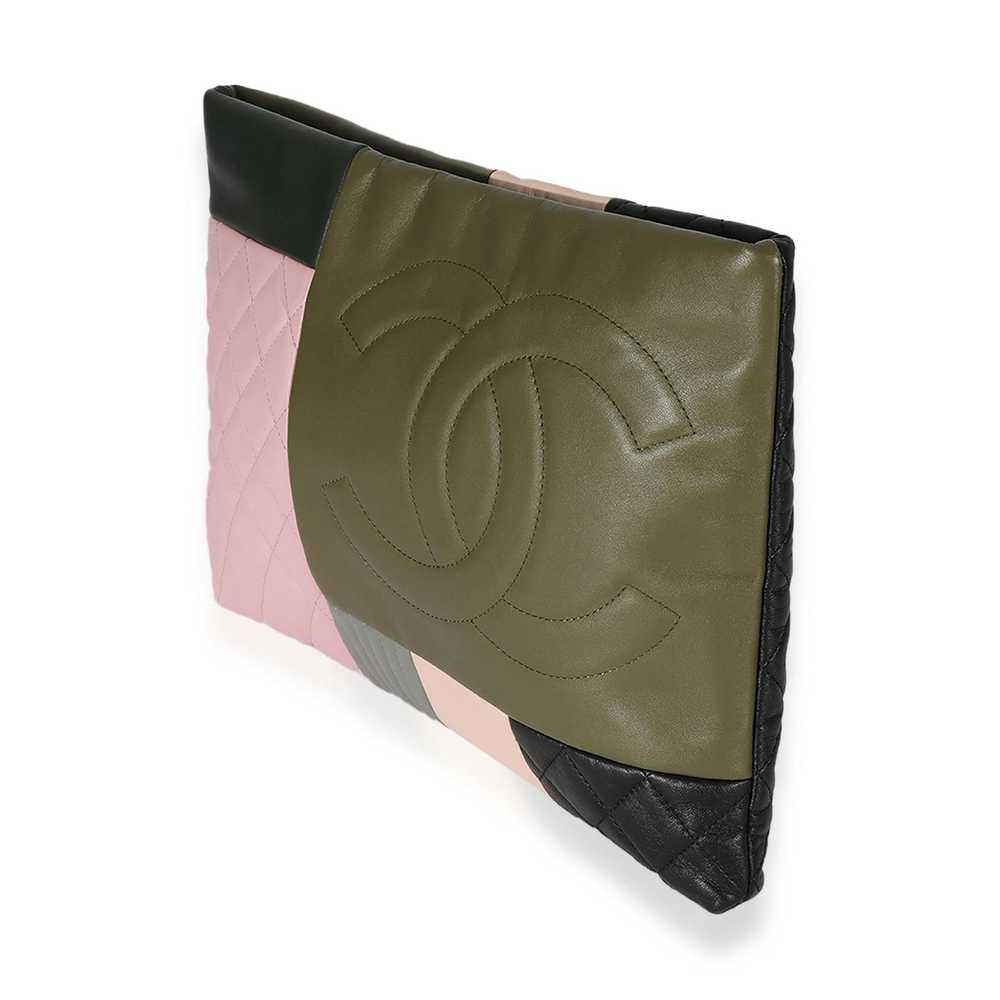 Chanel Chanel Olive & Multicolor Lambskin Patchwo… - image 2