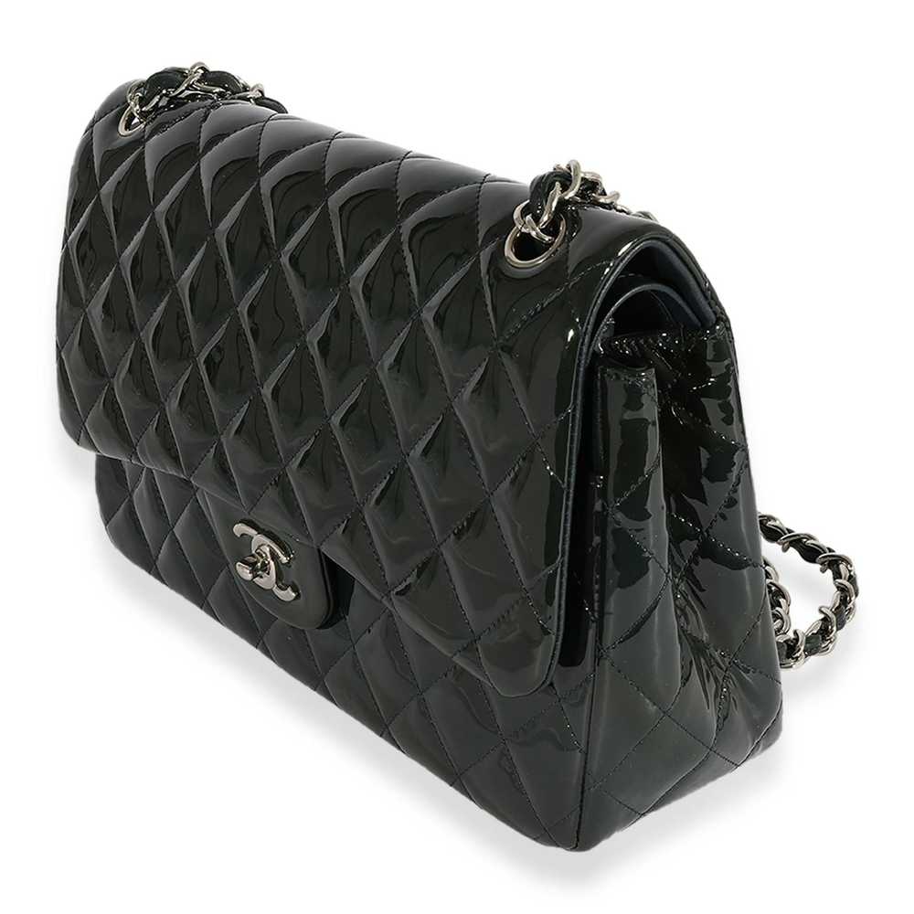 Chanel Chanel Navy Quilted Patent Leather Classic… - image 2