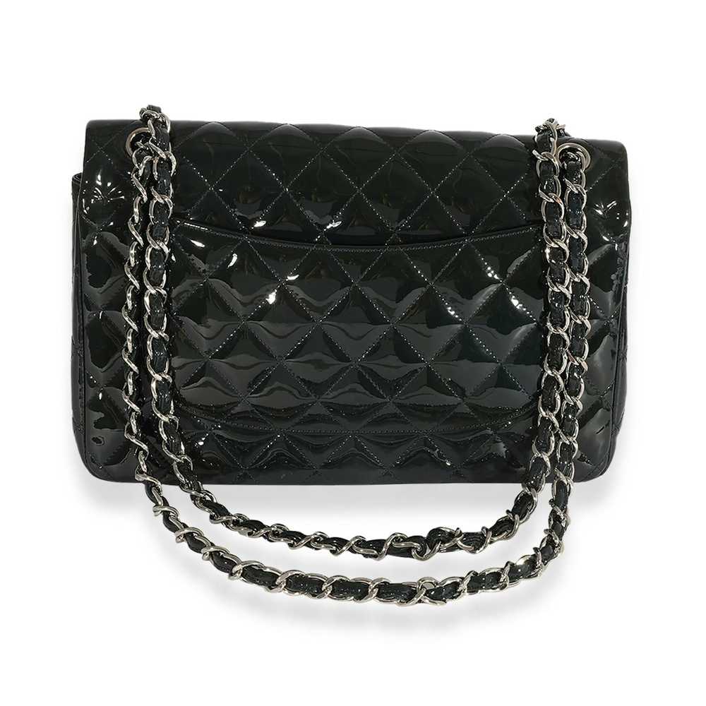Chanel Chanel Navy Quilted Patent Leather Classic… - image 3