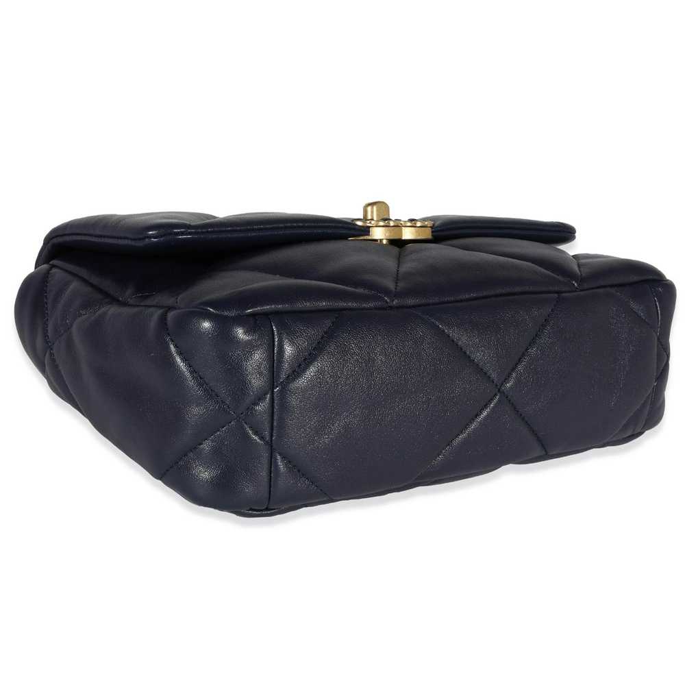 Chanel Chanel Navy Quilted Lambskin Chanel 19 Med… - image 5