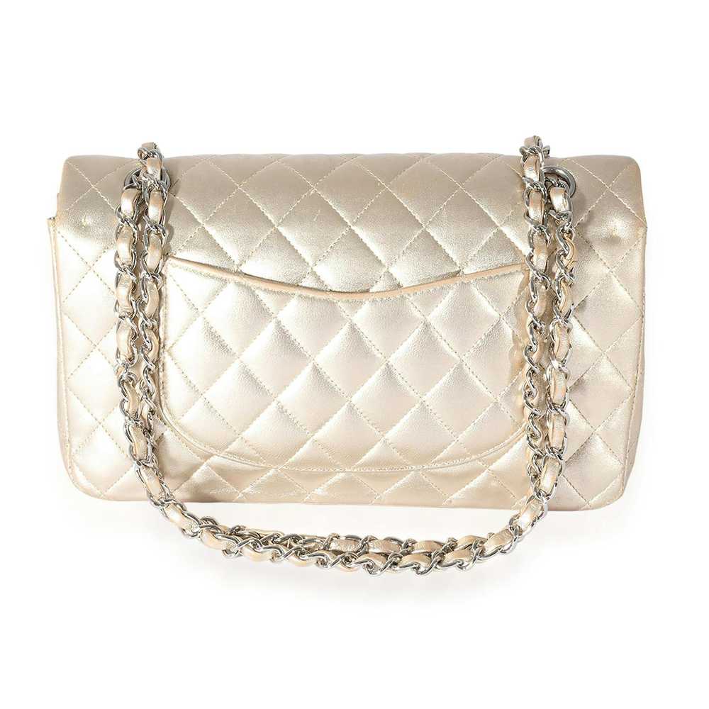 Chanel Chanel Metallic Gold Quilted Lambskin Medi… - image 3