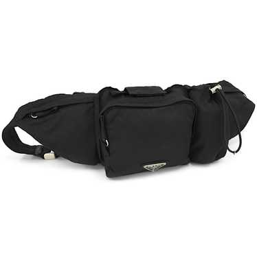 Prada Prada Belt Body Bag Nylon Black Trial Logo … - image 1