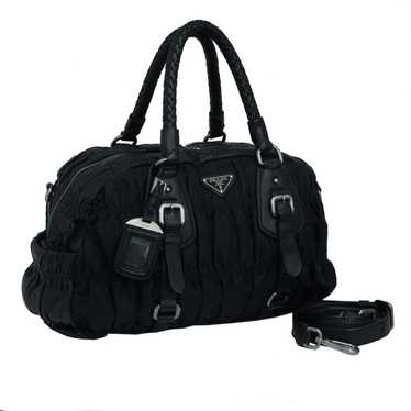 Prada Prada Handbag 2way Bag Nylon Leather Black - image 1