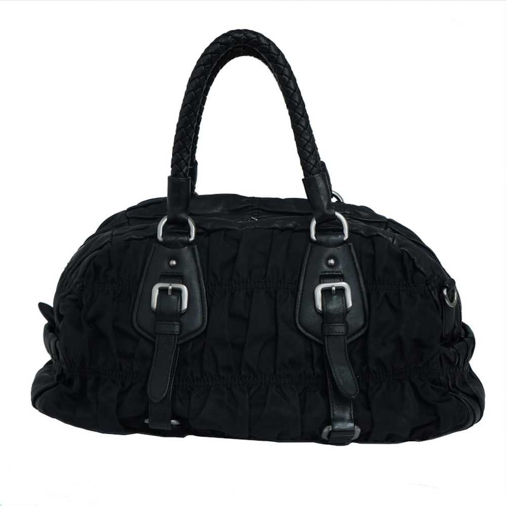 Prada Prada Handbag 2way Bag Nylon Leather Black - image 3
