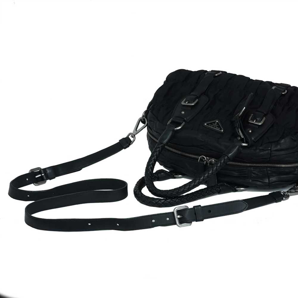 Prada Prada Handbag 2way Bag Nylon Leather Black - image 7