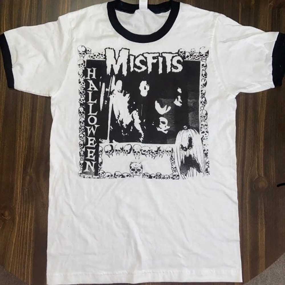 Misfits Halloween Band Shirt Fan club Ringer Flaw… - image 1