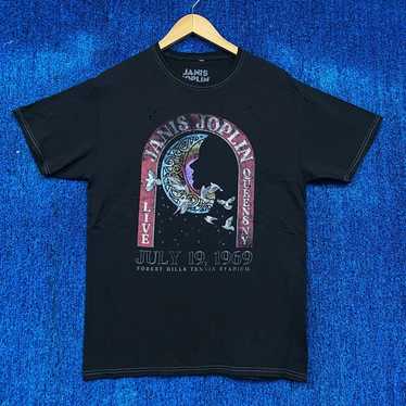 Janis Joplin Rock Distressed T-shirt Size S/M - image 1