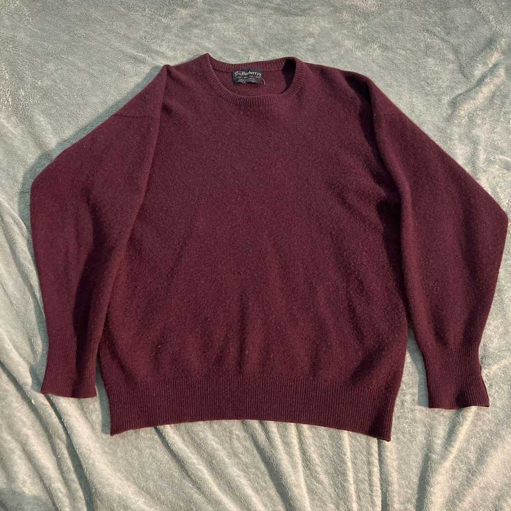 Burberry Vintage 80s Burberrys Cashmere Sweater - image 1