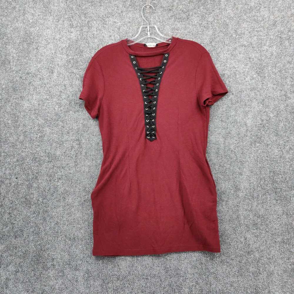 Vintage Fashion Nova T-Shirt Womens M Medium Red … - image 1