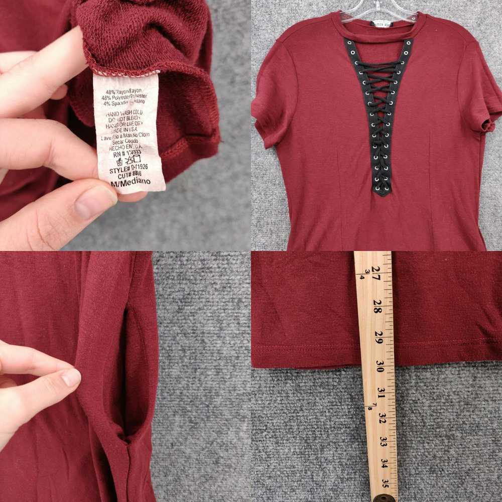 Vintage Fashion Nova T-Shirt Womens M Medium Red … - image 4