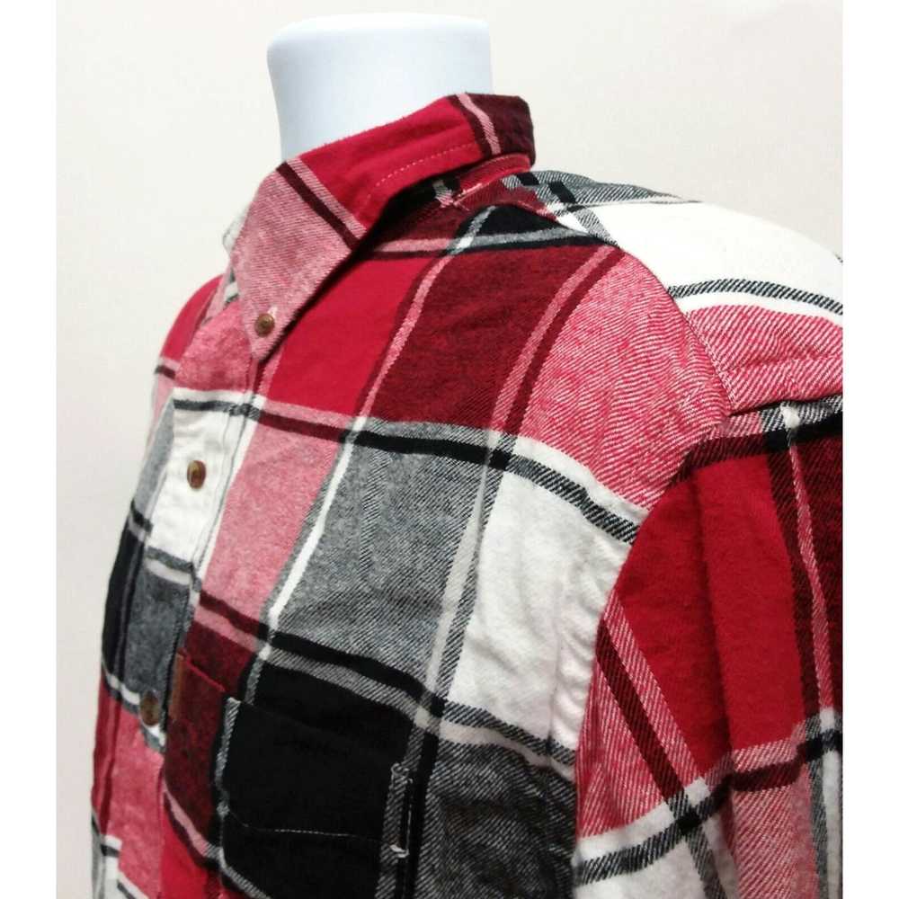Chaps Men's XL Chaps Long Sleeve Red Plaid Pocket… - image 3